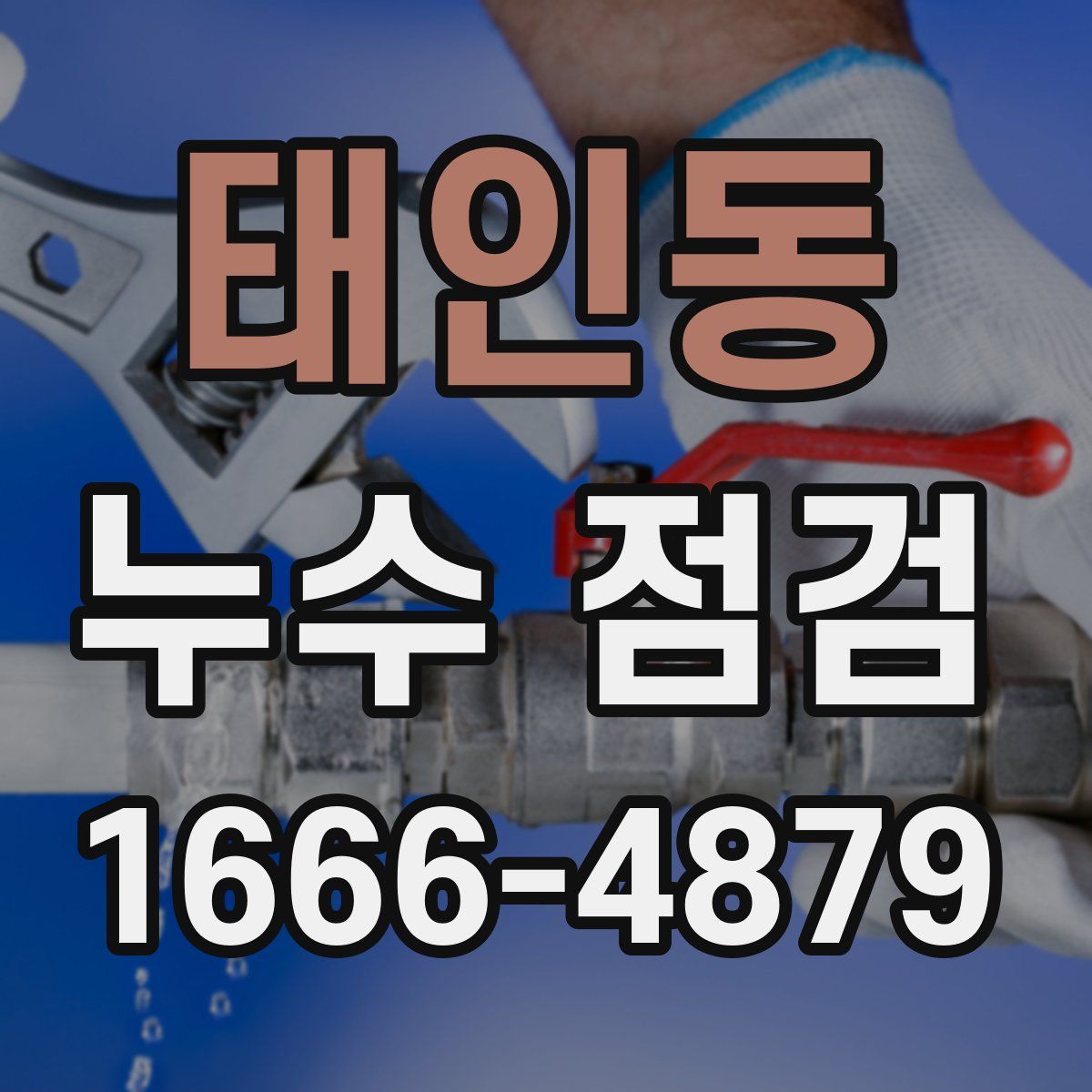 태인동 누수 점검