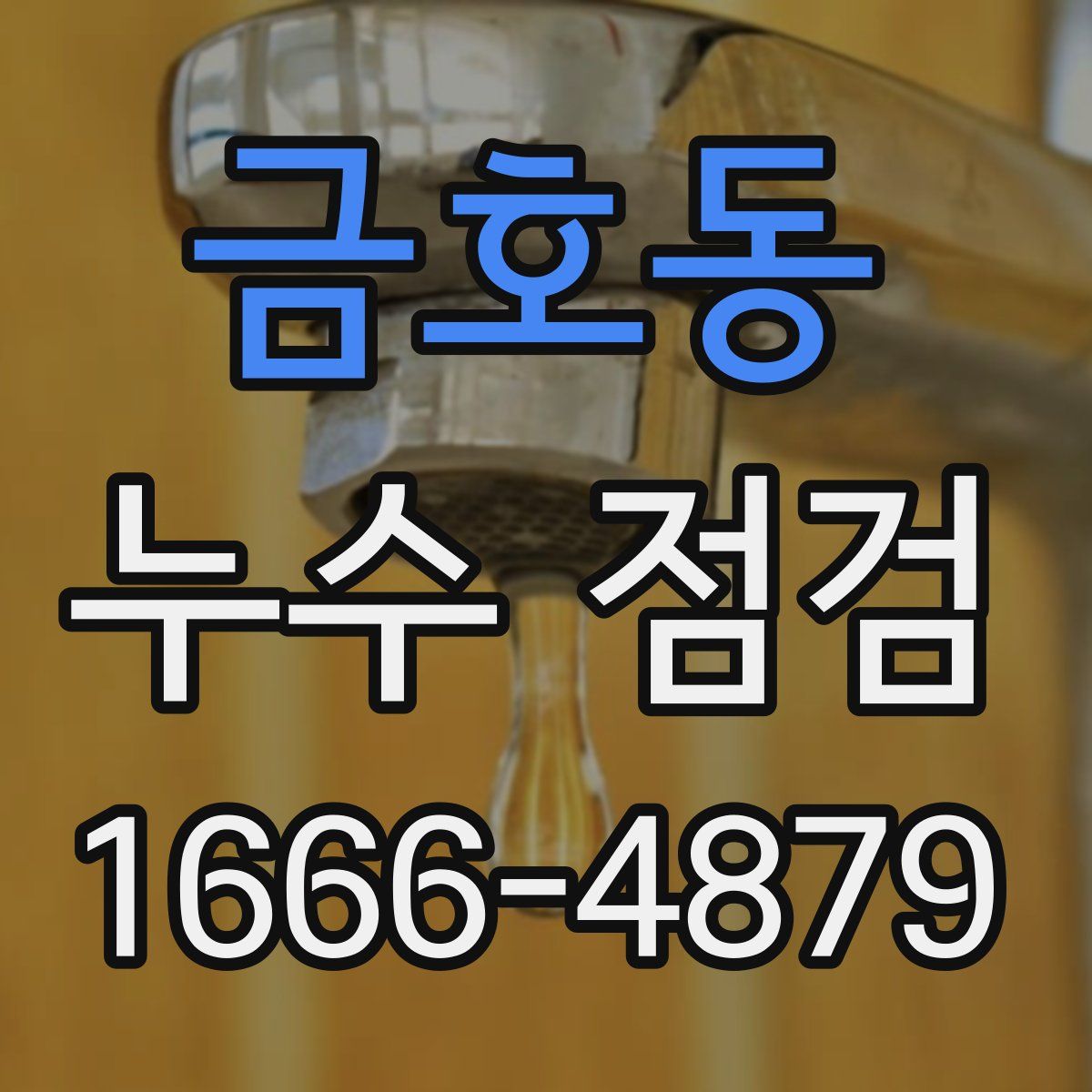 금호동 누수 점검