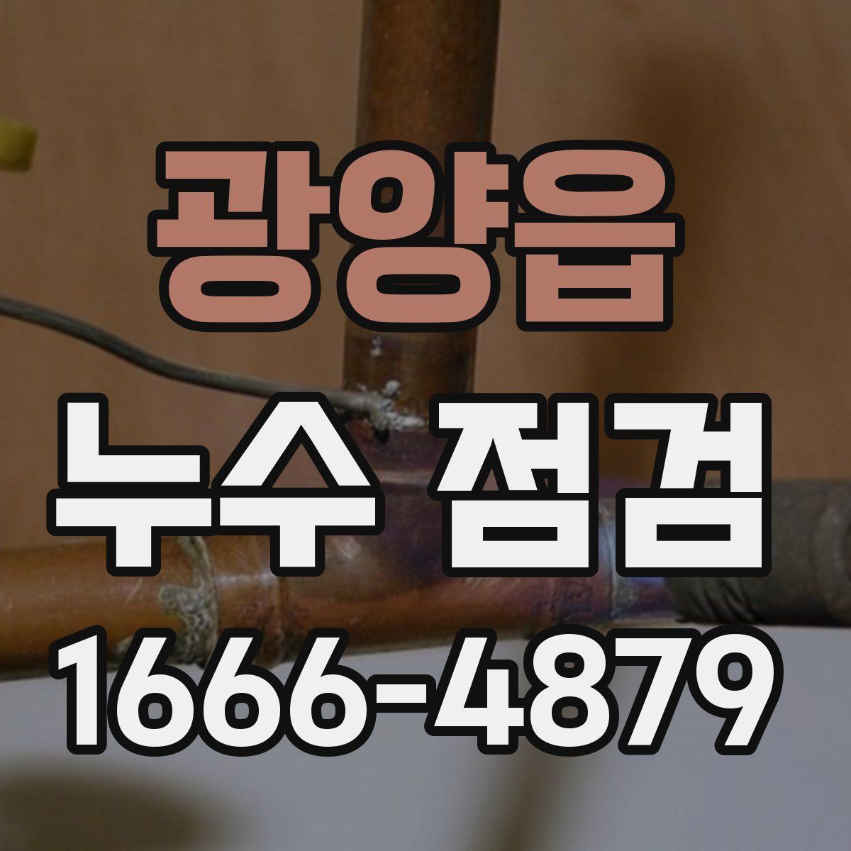 광양읍 누수 점검