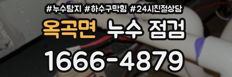 옥곡면 누수 점검