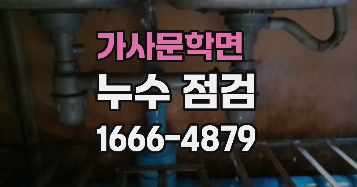 가사문학면 누수 점검