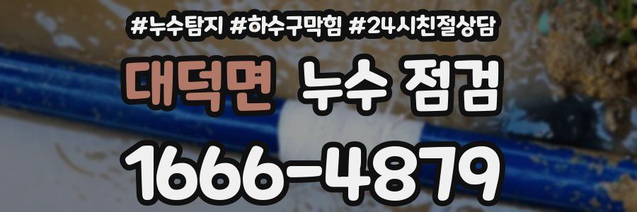 대덕면 누수 점검