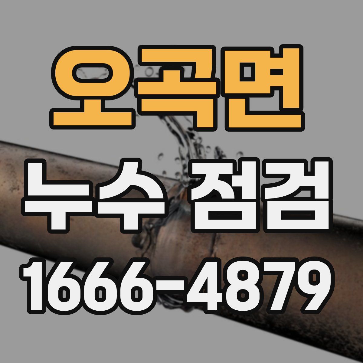 오곡면 누수 점검