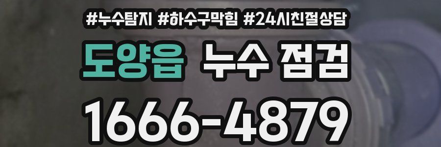 도양읍 누수 점검