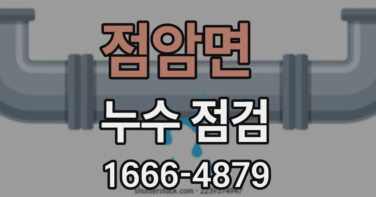 점암면 누수 점검