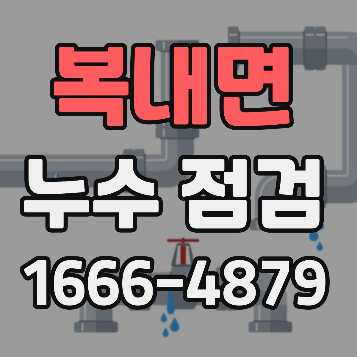 복내면 누수 점검