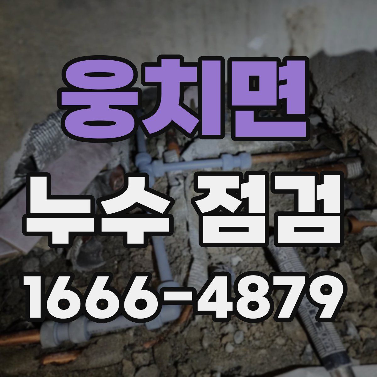 웅치면 누수 점검