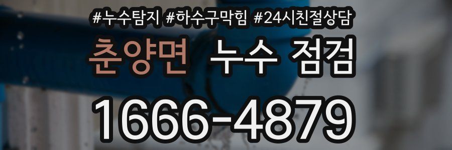춘양면 누수 점검