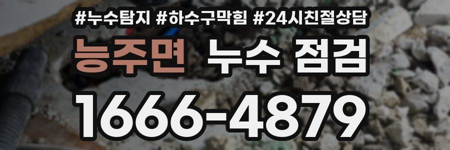 능주면 누수 점검