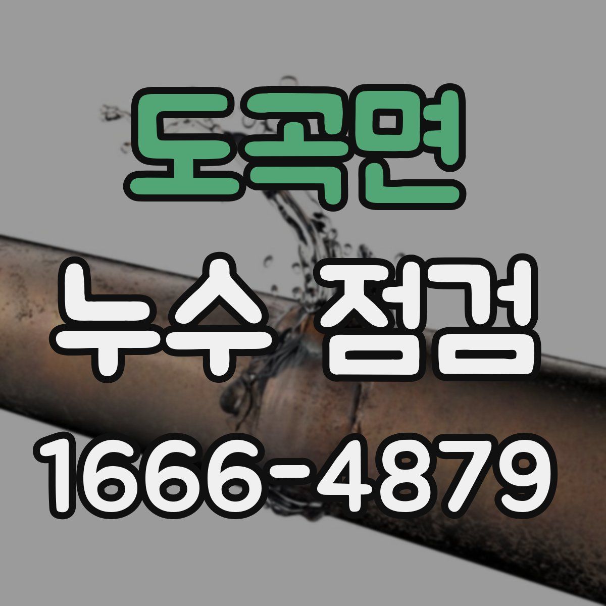도곡면 누수 점검