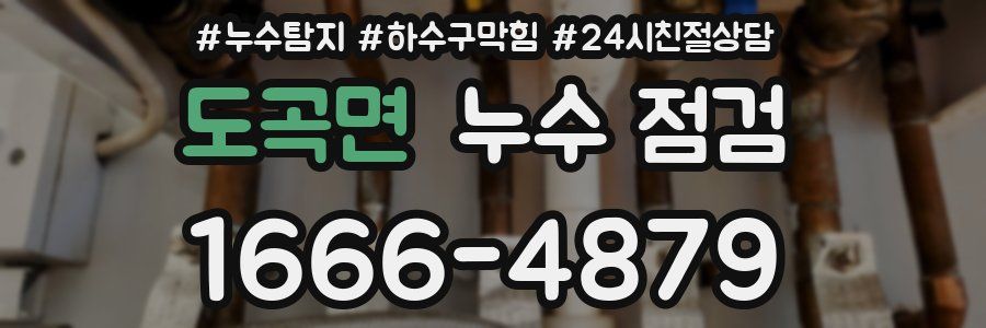 도곡면 누수 점검