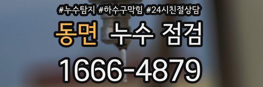 동면 누수 점검