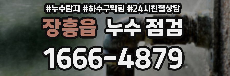 장흥읍 누수 점검