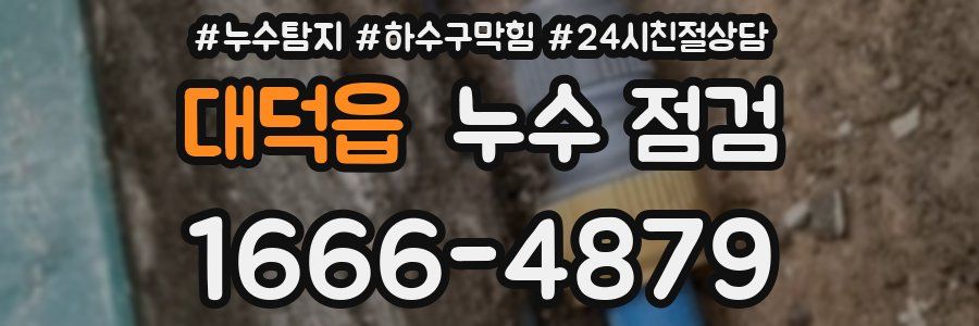 대덕읍 누수 점검
