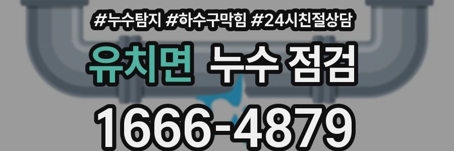 유치면 누수 점검
