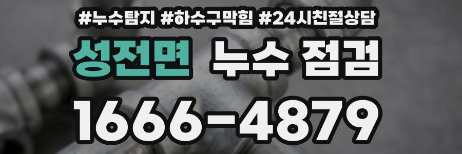 성전면 누수 점검