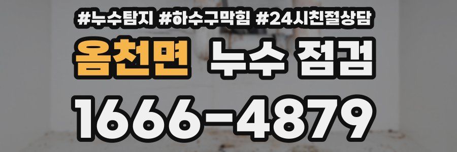 옴천면 누수 점검