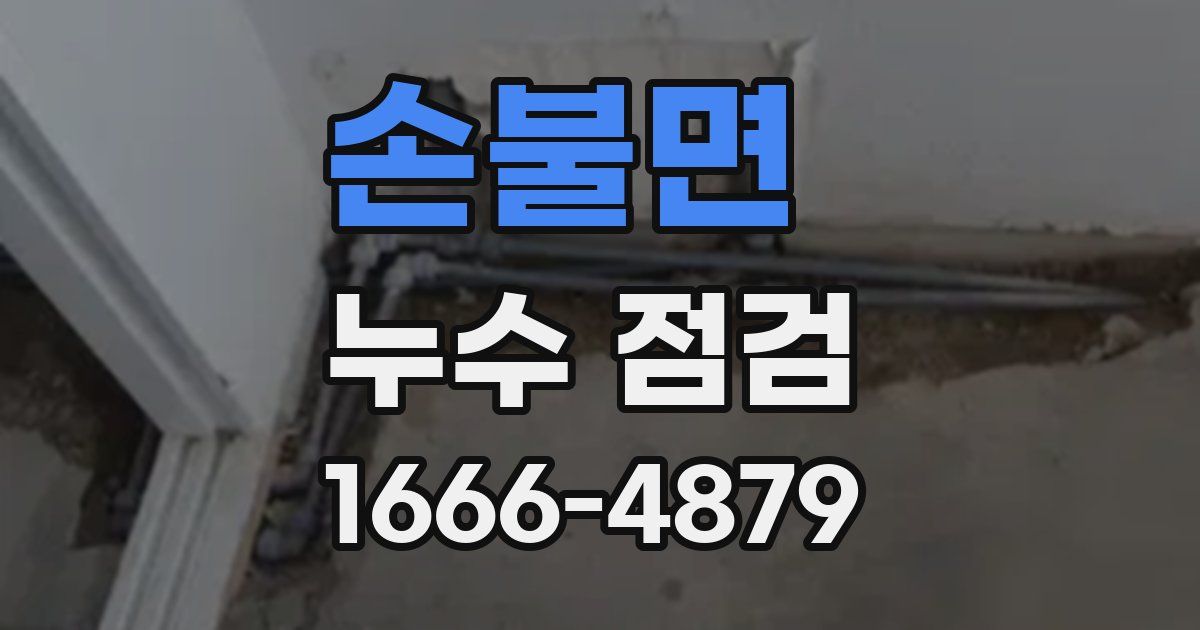 손불면 누수 점검