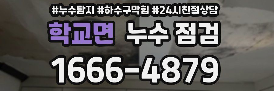 학교면 누수 점검