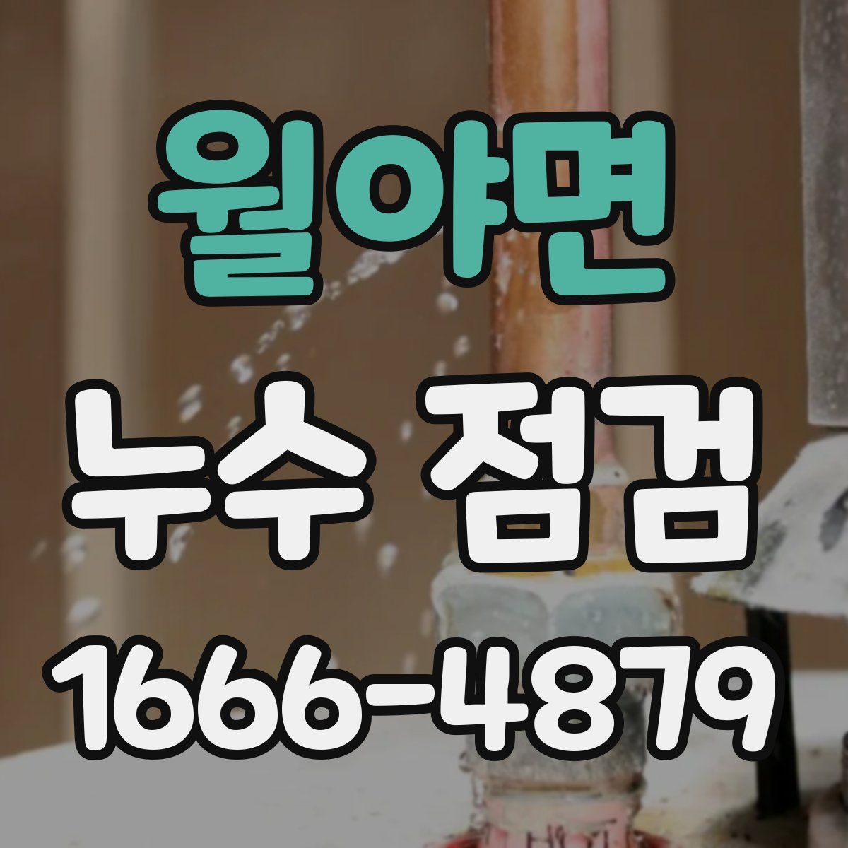 월야면 누수 점검