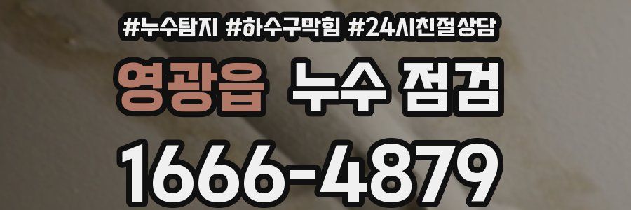 영광읍 누수 점검