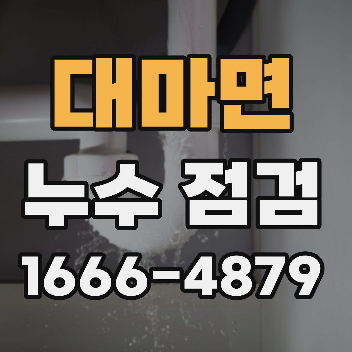 대마면 누수 점검