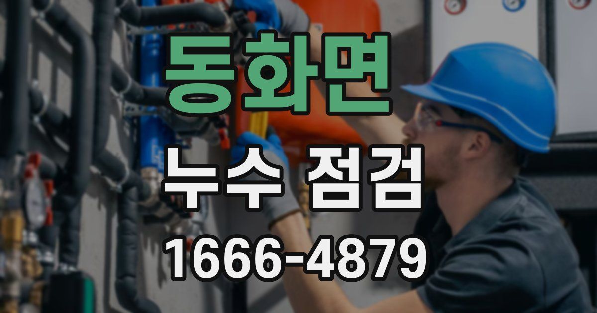 동화면 누수 점검