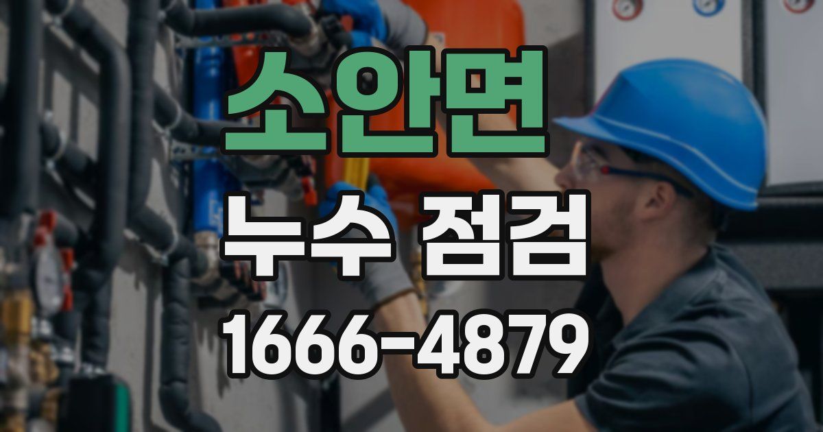 소안면 누수 점검