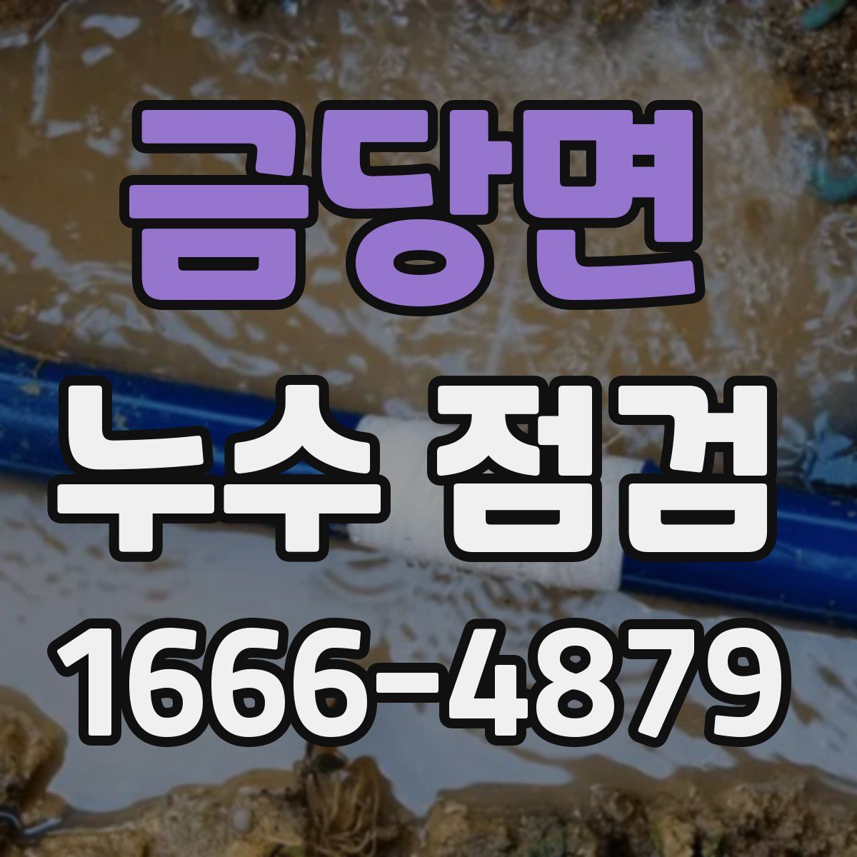 금당면 누수 점검