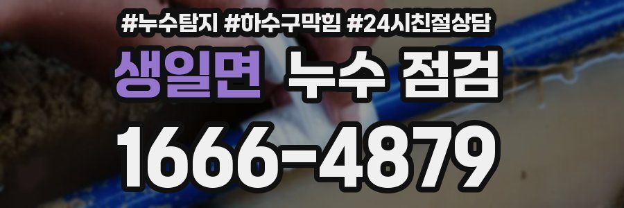 생일면 누수 점검