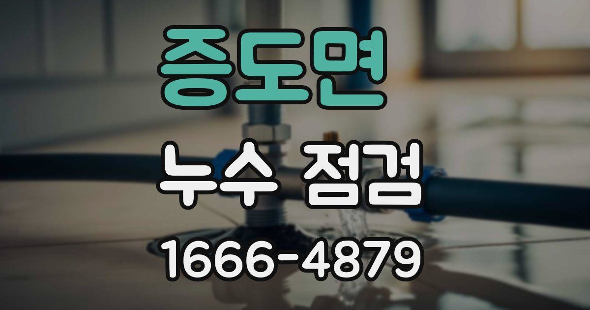 증도면 누수 점검