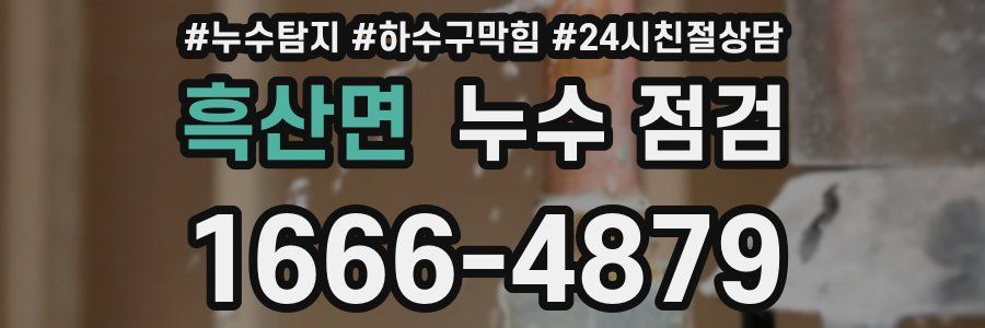 흑산면 누수 점검