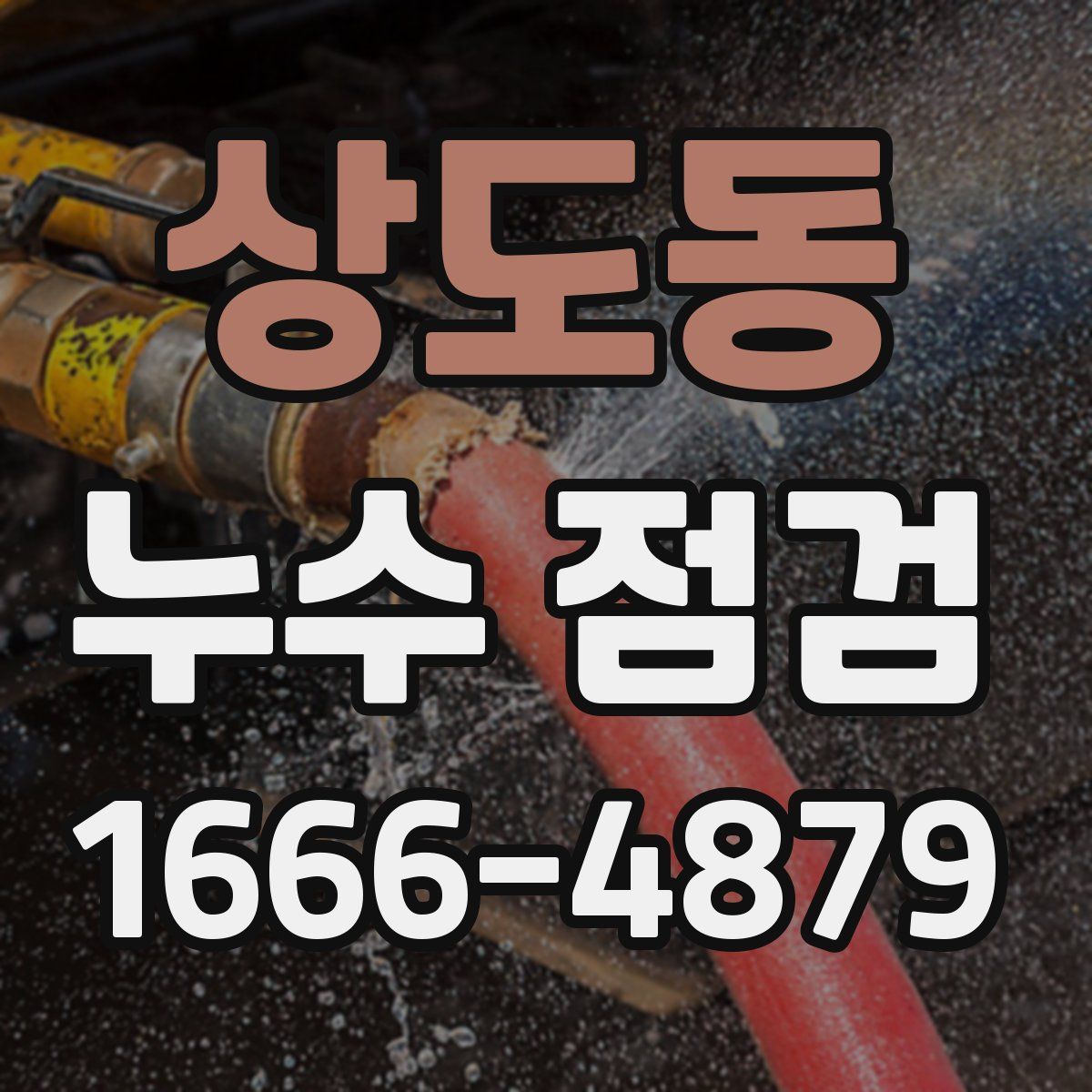 상도동 누수 점검