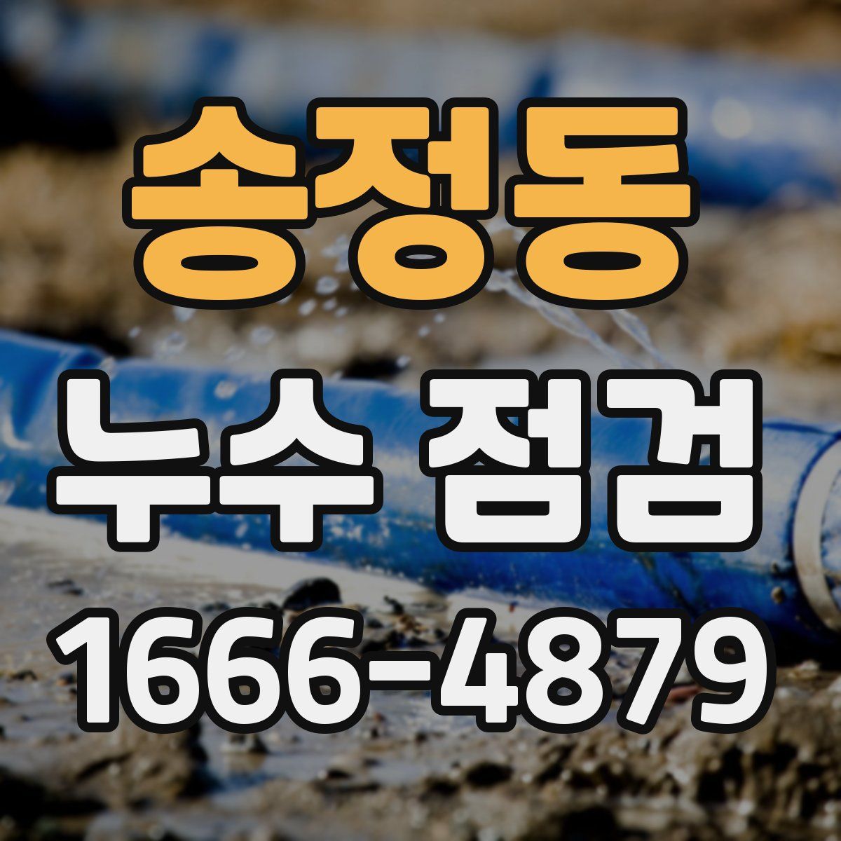 송정동 누수 점검