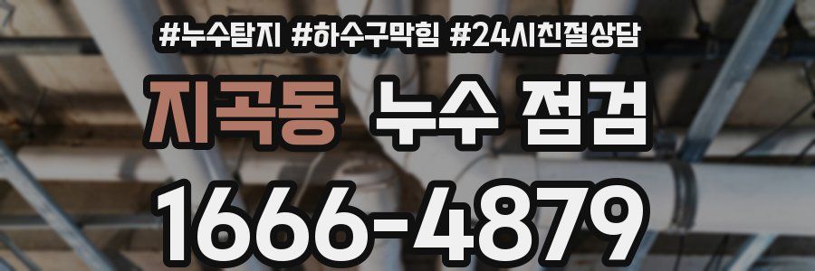 지곡동 누수 점검