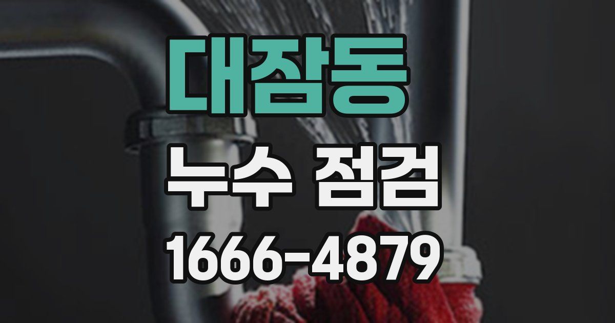 대잠동 누수 점검