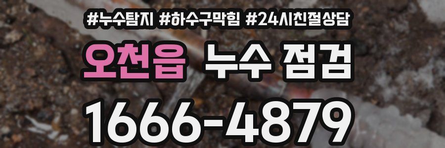 오천읍 누수 점검