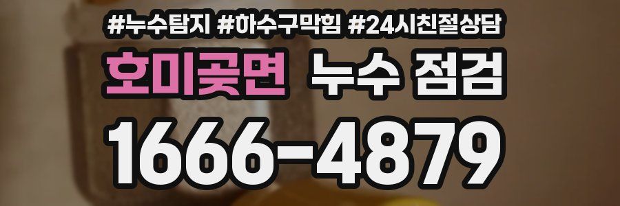 호미곶면 누수 점검