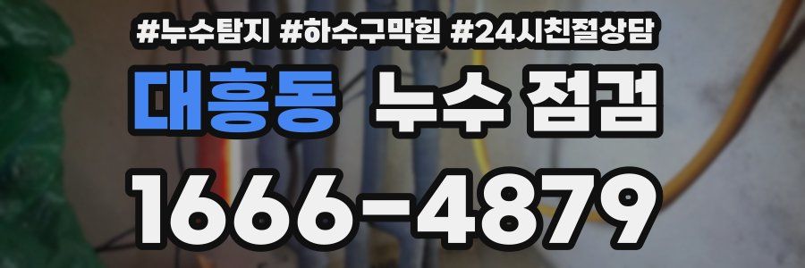 대흥동 누수 점검