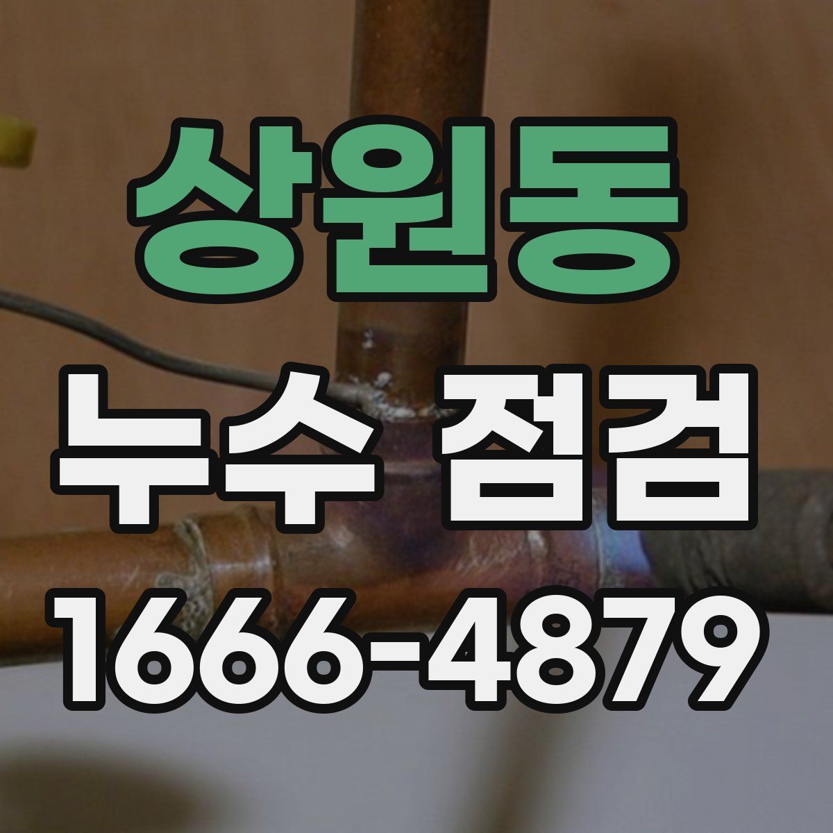 상원동 누수 점검