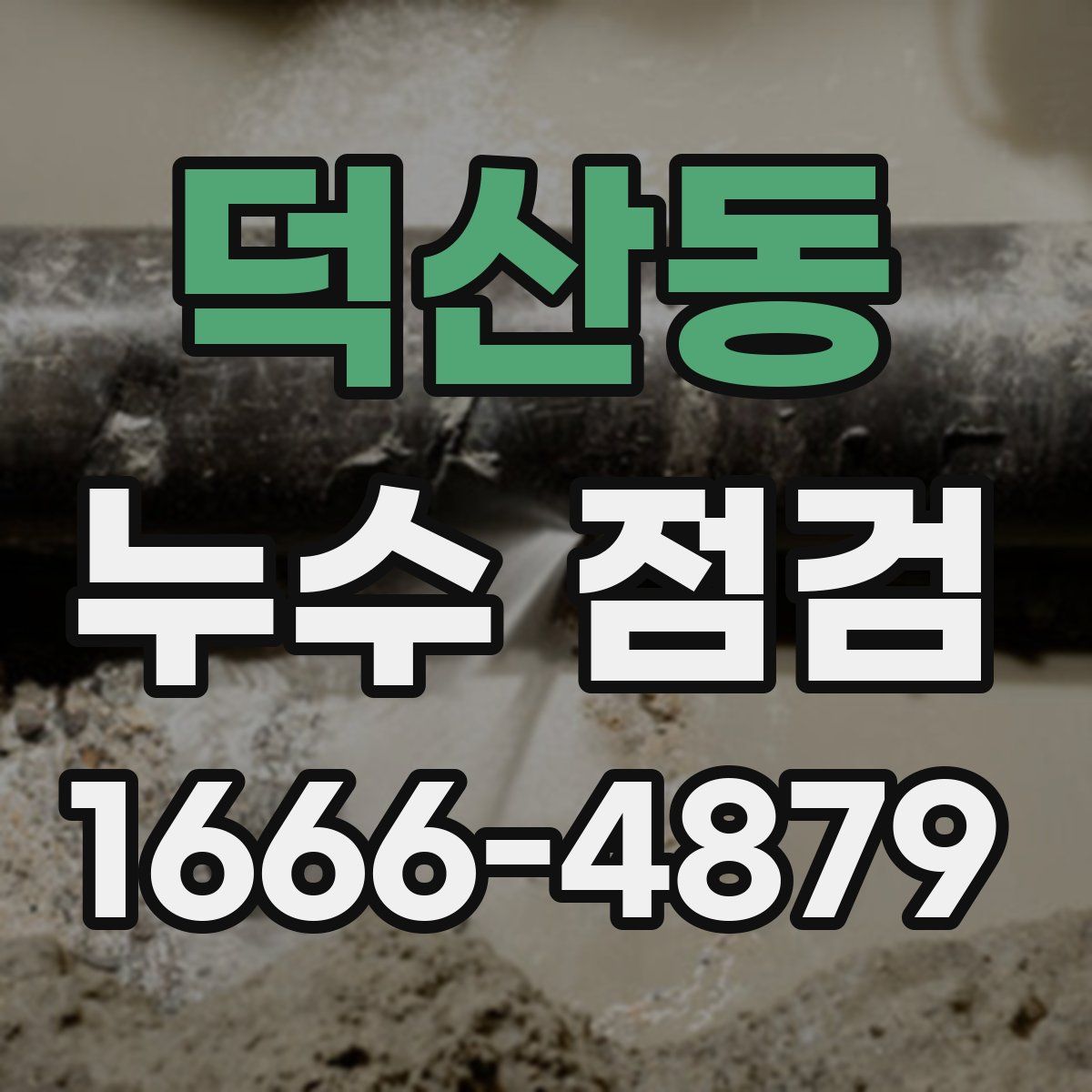 덕산동 누수 점검
