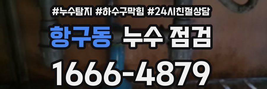 항구동 누수 점검