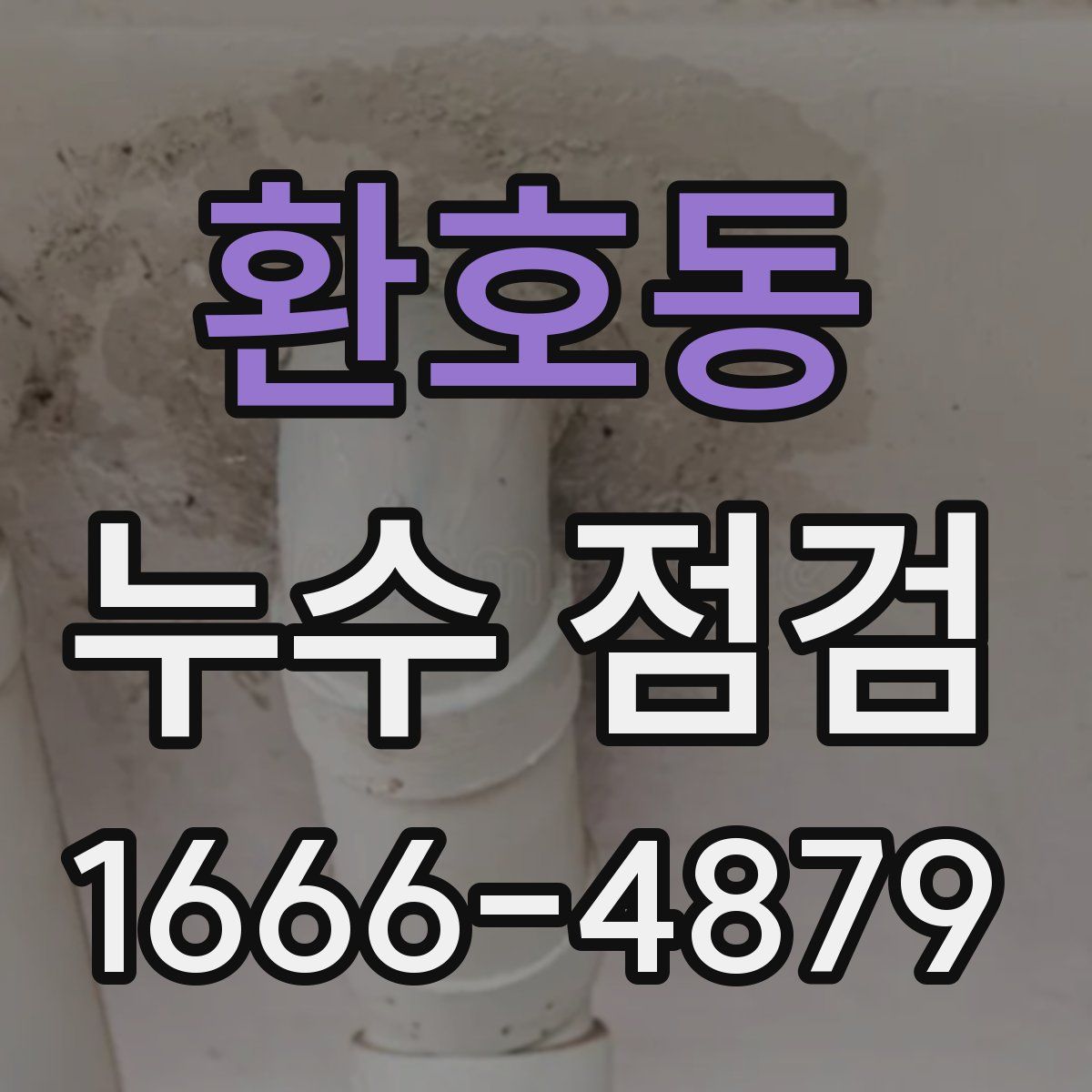 환호동 누수 점검