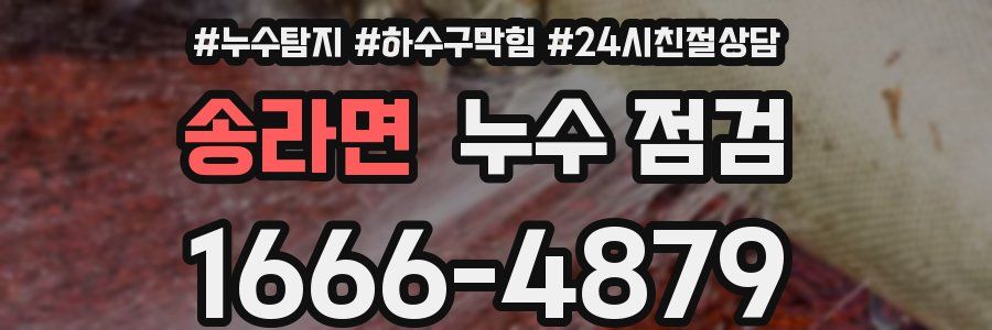 송라면 누수 점검