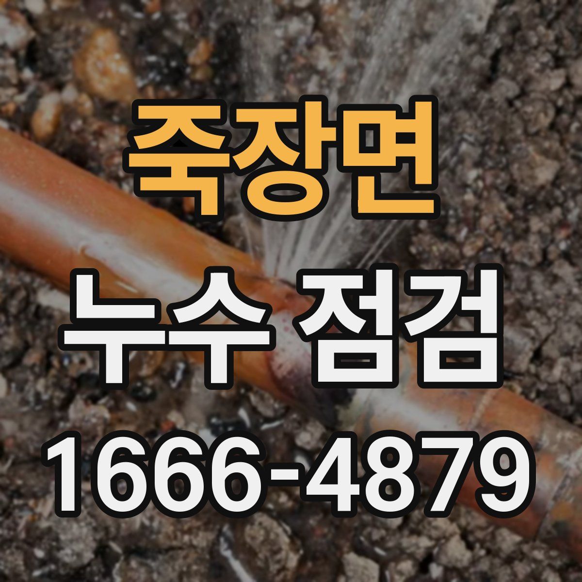 죽장면 누수 점검