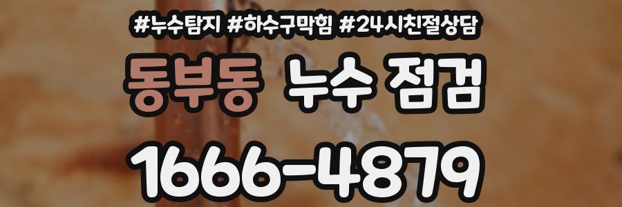 동부동 누수 점검