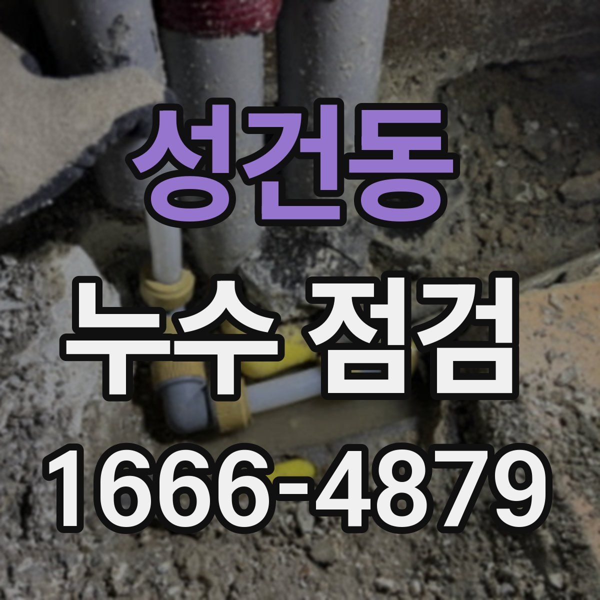 성건동 누수 점검