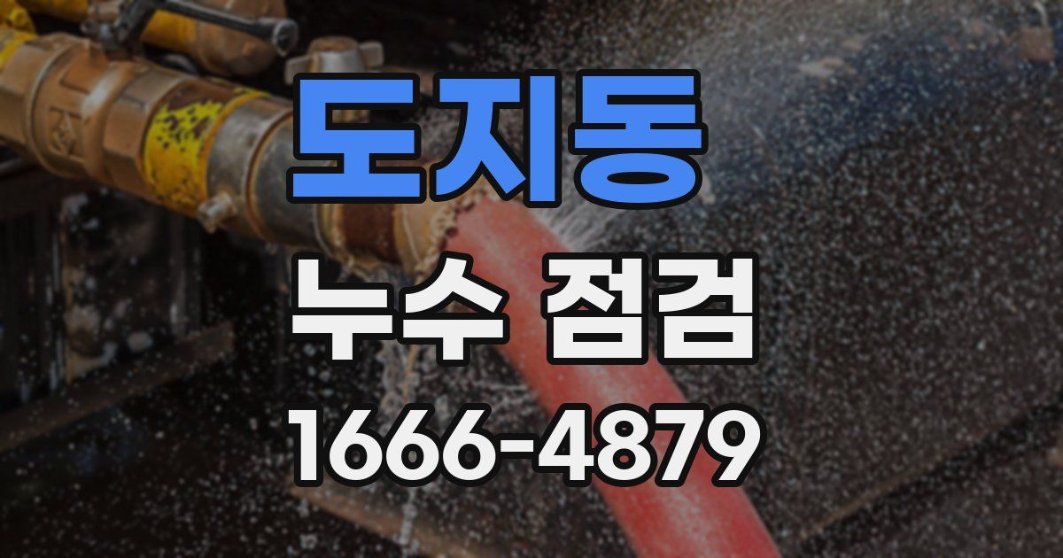 도지동 누수 점검