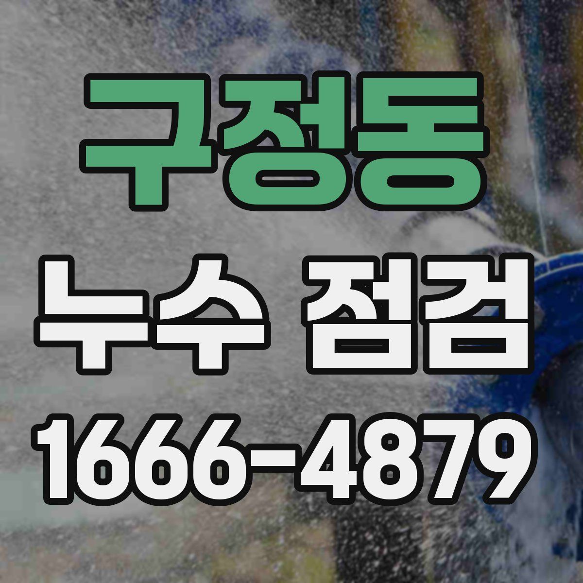 구정동 누수 점검