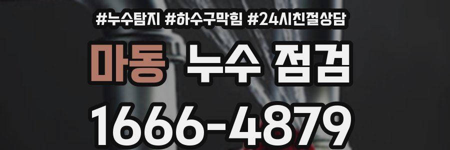 마동 누수 점검